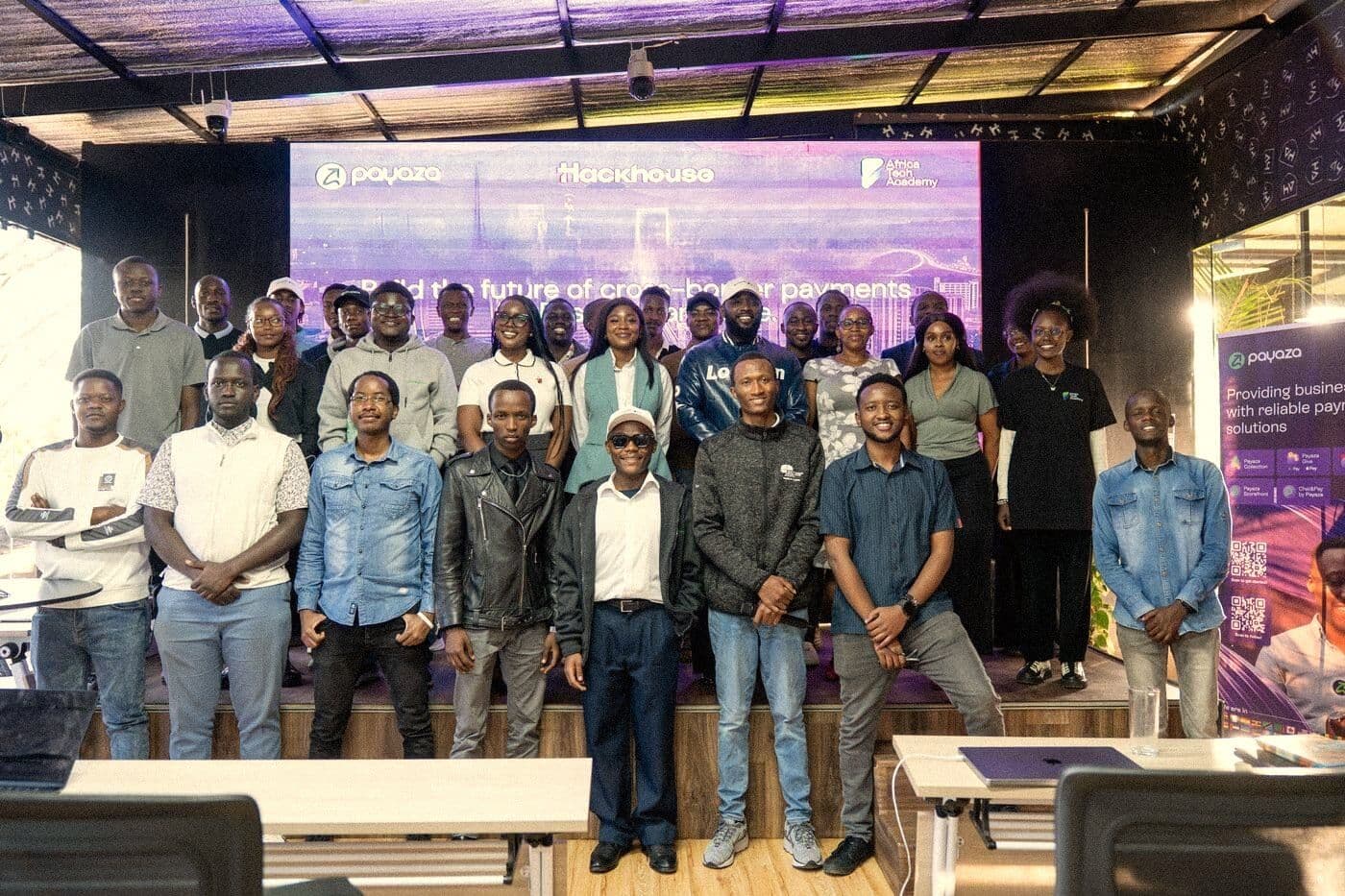 A partner programme cohort together at Hackhouse Africa